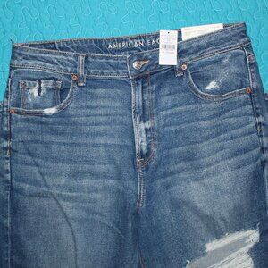 NWT American Eagle Mom Stretch Jeans Size 16 R (RN 54485)